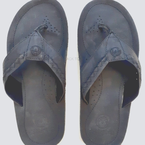 OCEAN MINDED "HANALEI"ALL LEATHER MEN'S SANDALS - Picture 4 of 6